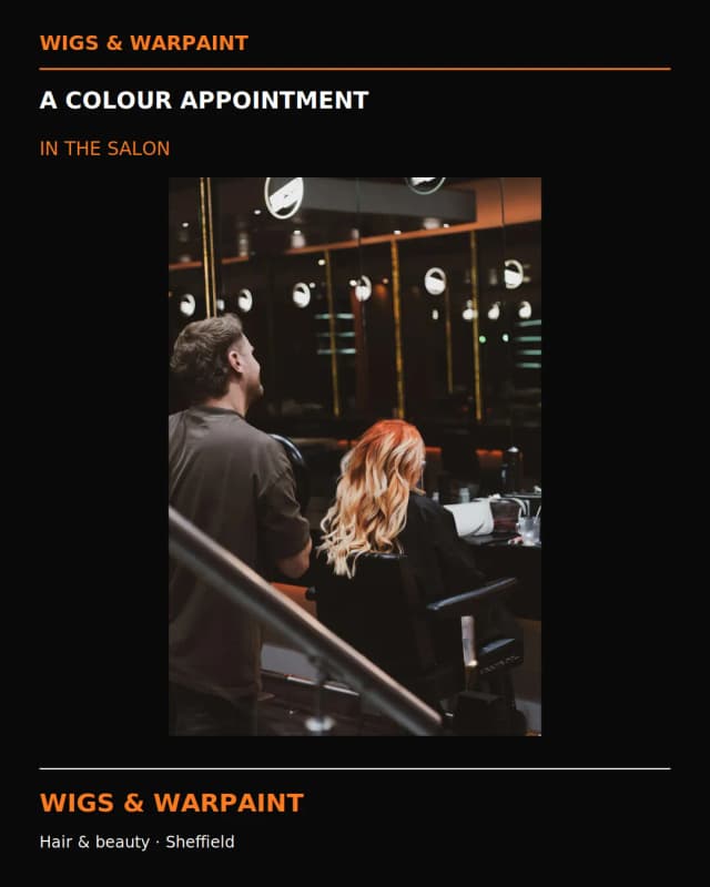 Hair and beauty results at Wigs & Warpaint Sheffield