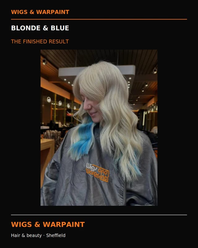 Hair and beauty results at Wigs & Warpaint Sheffield