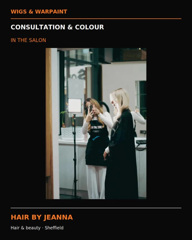 Hair and beauty results at Wigs & Warpaint Sheffield