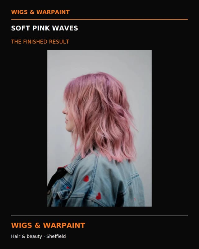 Hair and beauty results at Wigs & Warpaint Sheffield