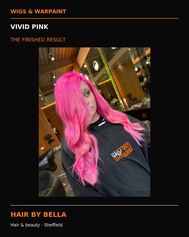 Hair and beauty results at Wigs & Warpaint Sheffield