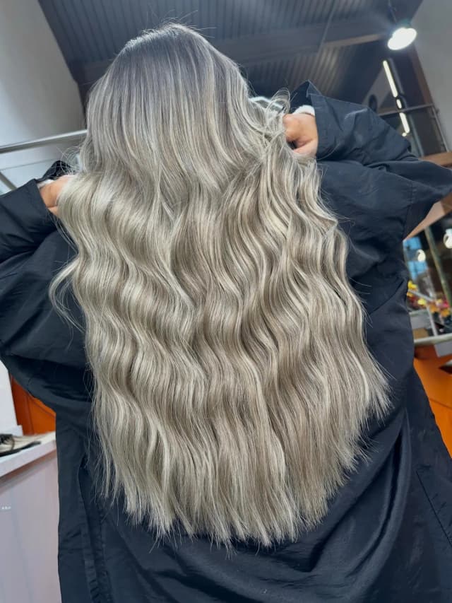 Icy blonde by Jeanna — hair transformation at Wigs & Warpaint Sheffield