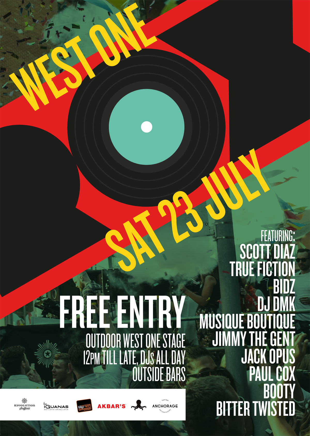 Join us at ‘West One Rox’ Event @ Tramlines Festival 2016!