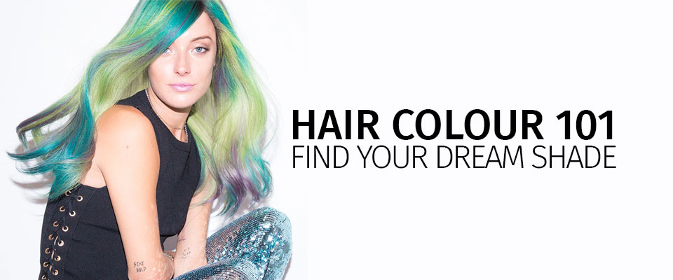 hair colour 101 find your dream shade banner 2