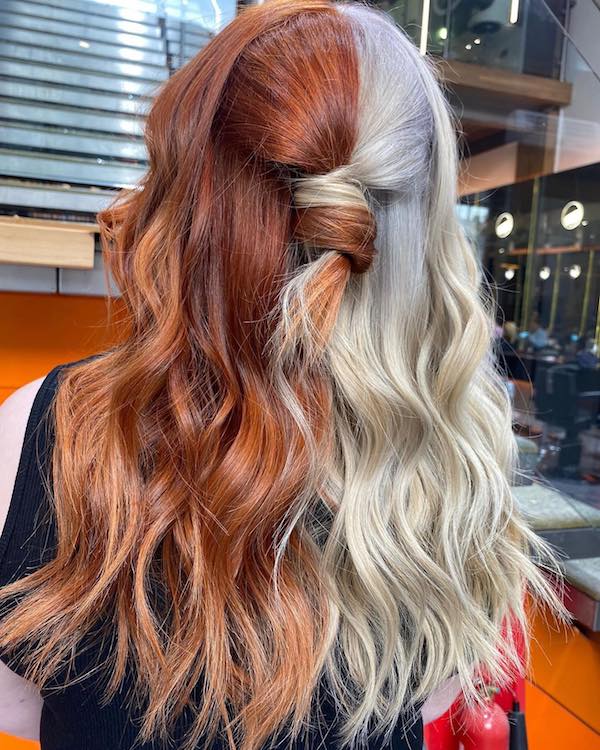 AFTER Half Head Colour