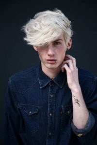 platinum men hair